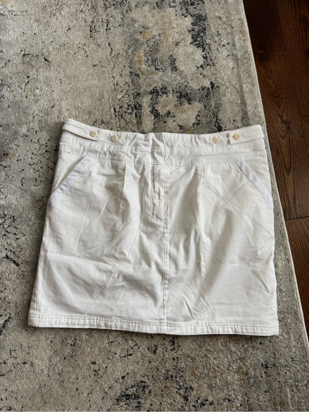 Adidas by Stella McCartney White Golf Skirt with Branded Waist Patch